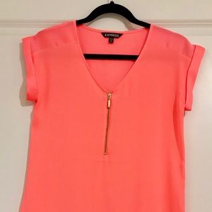 Express Coral Shortsleeved Shirt